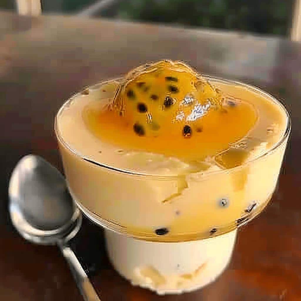 Deliciosa Mousse de Maracujá com Geleia em 2 Passos!