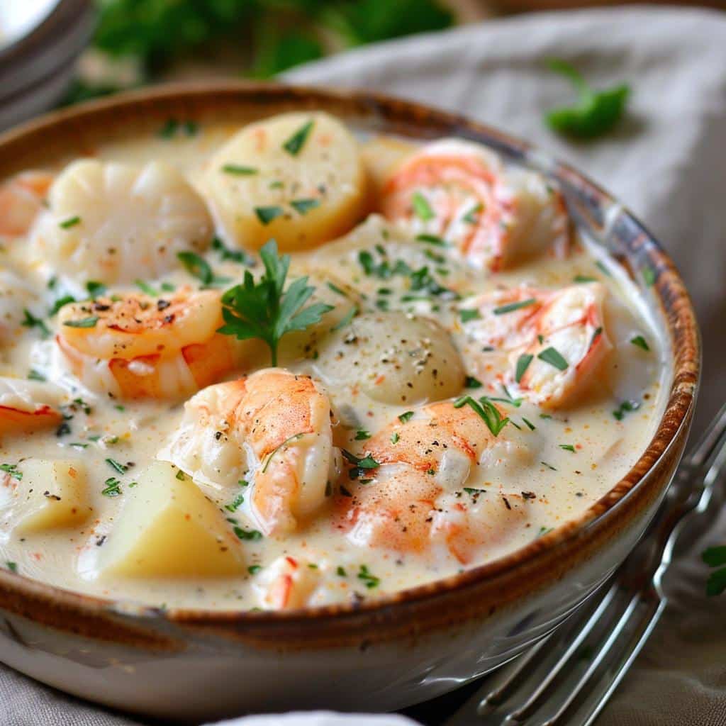 Sopa Cremosa de Frutos do Mar: Delícia Caseira em 35 Minutos