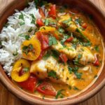 Moqueca de Peixe com Arroz Branco